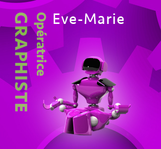 Eve-Marie, Graphiste - Production graphique NR Communication