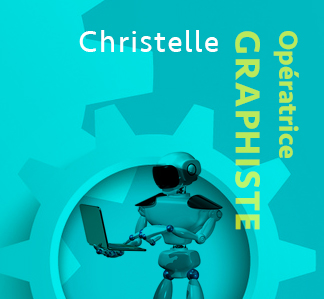 Christelle, Graphiste, Production graphique NR Communication